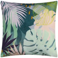 5025532552525 1 Riva Leafy 43X43 Cushion Cover Teal.jpg
